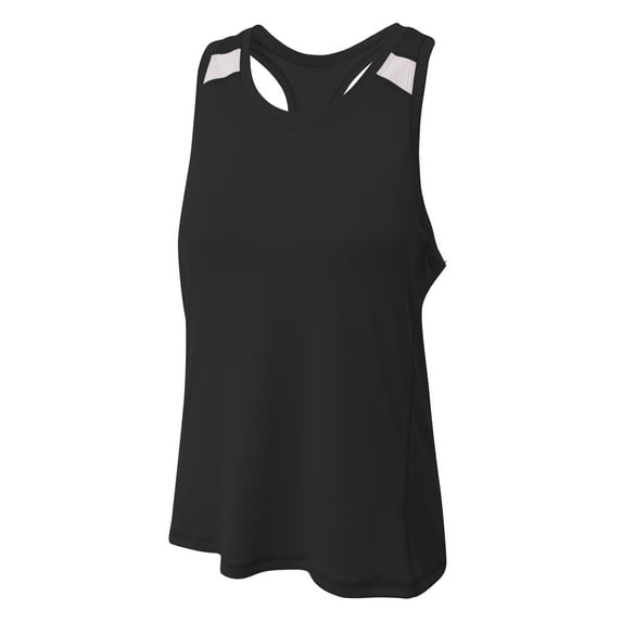 A4 Bolt Singlet For Women in Black/White | NW2014