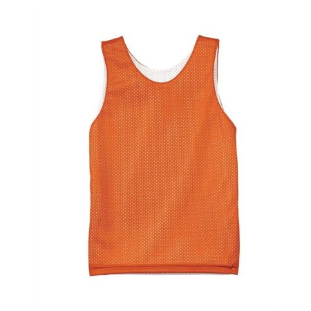 A4 Boys Reversible Mesh Tank, Orange/ White - L