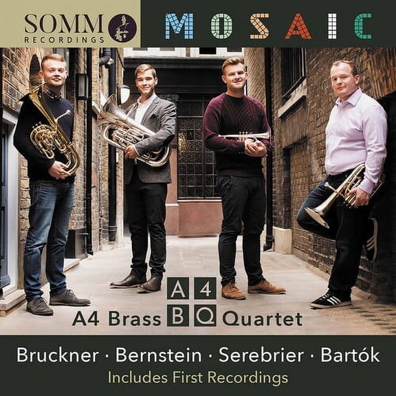 A4 Brass Quartet Smith Bates Cavanagh Robertson - Mosaic - Music & Performance - CD