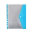 thumbnail image 1 of A4 Clear Loose Leaf File Pouch with Colorful Tabs, 11-Hole Binder Folder for Document Organization, Transplastic Storage Bag for Office, Campus, and Home Paperwork, 1Pc, 1 of 6