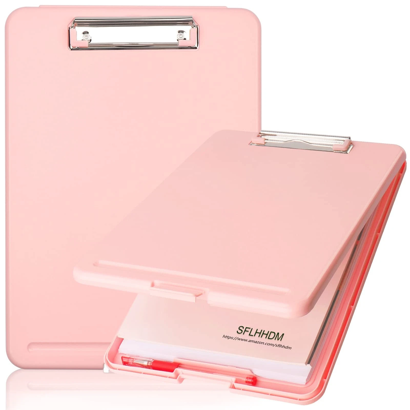 A4 Clipboard File Cover Folder Folio Clip File Clamp Binder Organizer Case Pink