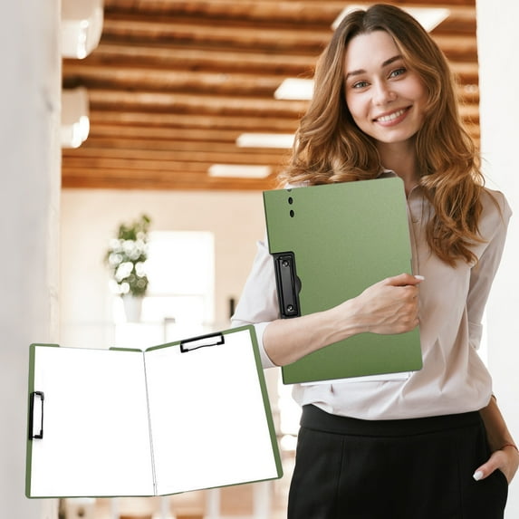 A4 Clipboard Folder Durable Plastic Writing Board | Document Organizer Vertical Design | Multi-Color Clipboard for Office Filing Management | 1 Piece 9.25 x 12.6 Inches