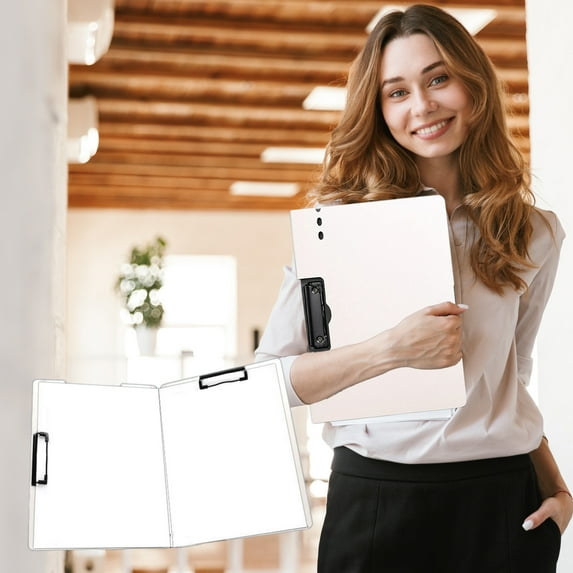 A4 Clipboard Writing Board Data Clip Folder for Office School Use 23.5x32x0.5cm Multi-Color