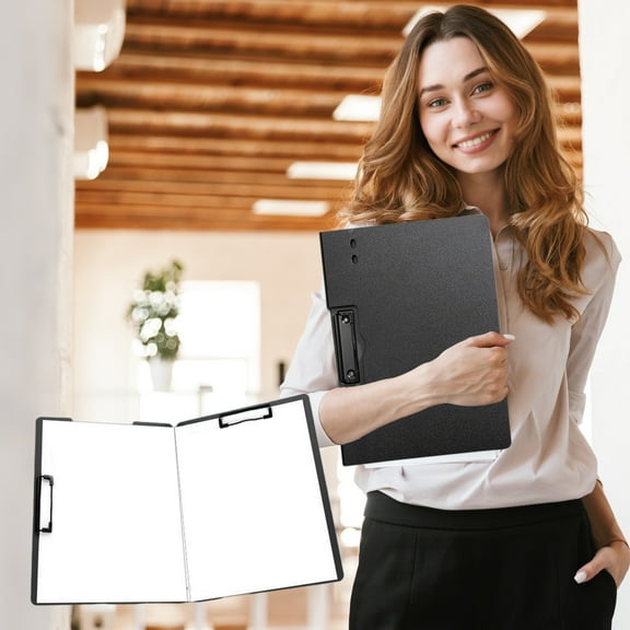 A4 Clipboard Writing Board Data Clip Folder for Office School Use 23.5x32x0.5cm Multi-Color