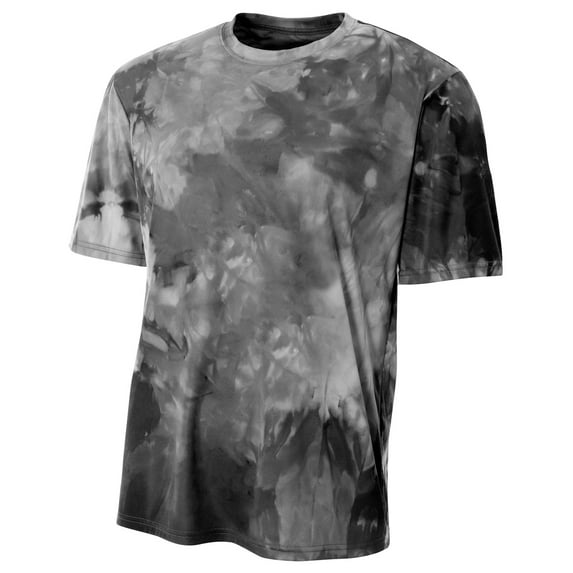 A4 Cloud Dye Tech Tee For Men in Black N3295