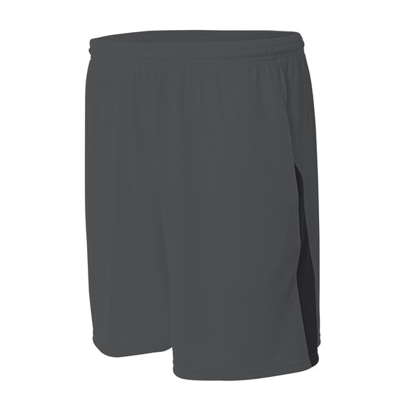 A4 Color Block Pocketed Short For Men in Graphite/Black | N5005