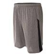 thumbnail image 1 of A4 Color Block Pocketed Short For Men in Heather/Black | N5005, 1 of 1