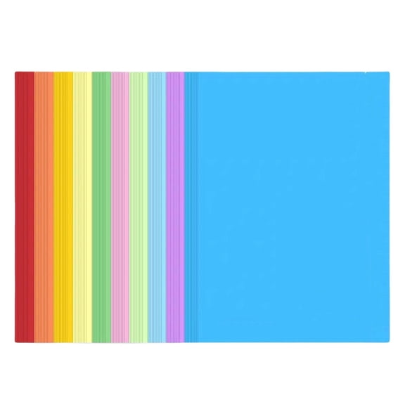 A4 Colored Paper 100 Sheets - Thin Colored A4 Paper (10 Colors), 8.3 x 11.7inch Assorted Handmade Copy Cardstock for DIY Arts and Crafts Colorful Projects(Not for printing), Odor-Free,Hot Pink