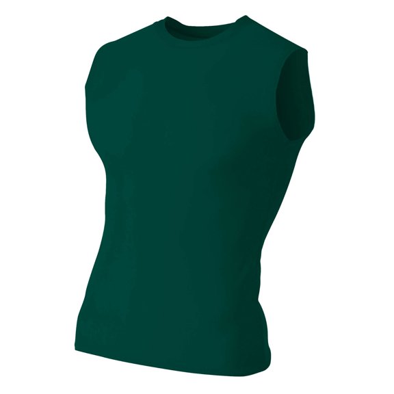 A4 Compression Muscle Tee For Men in Forest | N2306
