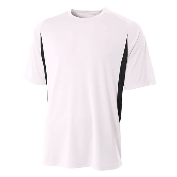 A4 Cooling Performance Color Block Tee For Youth Male in White/Black NB3181