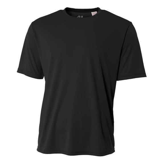 A4 Cooling Performance Crew For Men in Black | N3142