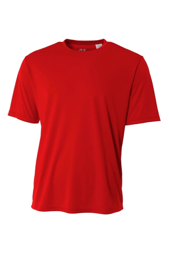 Cooling Performance Crew For Men in Scarlet | N3142