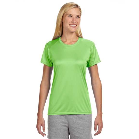 A4 Cooling Performance Crew For Women in Lime | NW3201