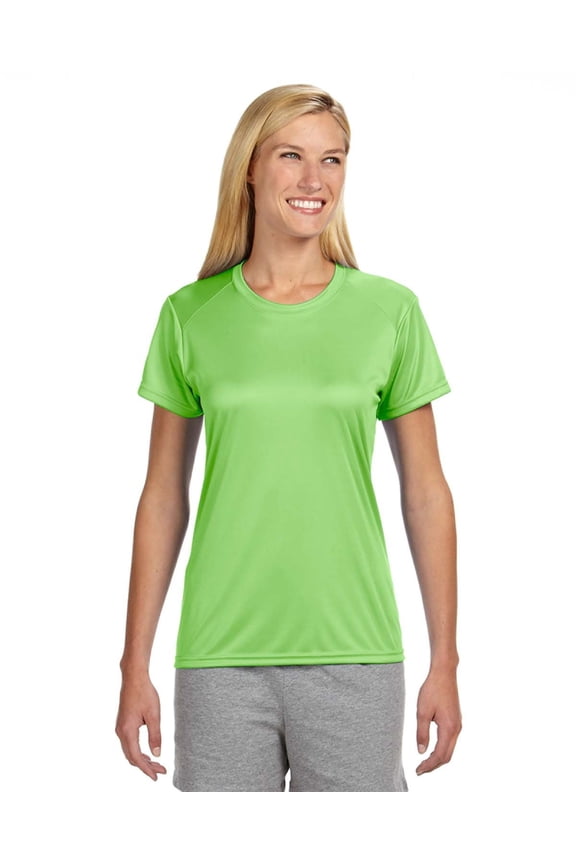 Cooling Performance Crew For Women in Lime | NW3201