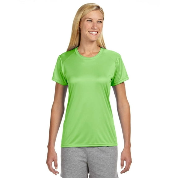 A4 Cooling Performance Crew For Women in Lime | NW3201