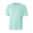 thumbnail image 1 of A4 Cooling Performance Crew Stain Release and Odor Resistant for Easy Care For Boys Color Pastel Blue Size M, 1 of 3