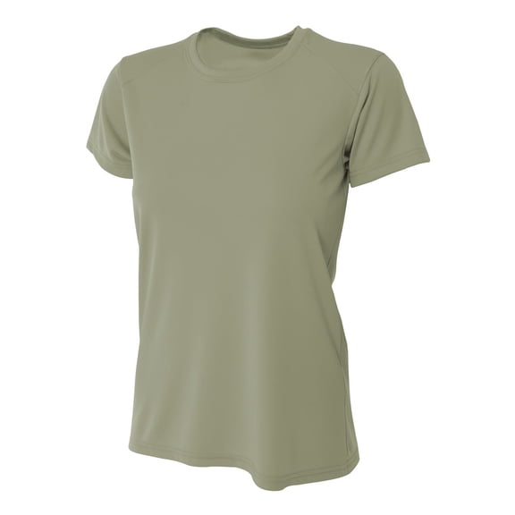 A4 Cooling Performance Crew Stain Release and Odor Resistant for Easy Care For Womens Color Olive Size 2XL