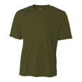 thumbnail image 1 of A4 Cooling Performance Crew Stain Release and Odor Resistant for Easy Care For Mens Color Military-Green Size M, 1 of 2