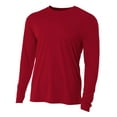 thumbnail image 1 of A4 Cooling Performance Long Sleeve Crew For Men in Cardinal | N3165, 1 of 2