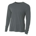 thumbnail image 1 of A4 Cooling Performance Long Sleeve Crew For Men in Graphite | N3165, 1 of 2