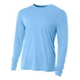 thumbnail image 1 of A4 Cooling Performance Long Sleeve Crew For Men in Lt Blue | N3165, 1 of 3