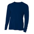 thumbnail image 1 of A4 Cooling Performance Long Sleeve Crew For Youth Male in Navy 2011 | NB3165, 1 of 2