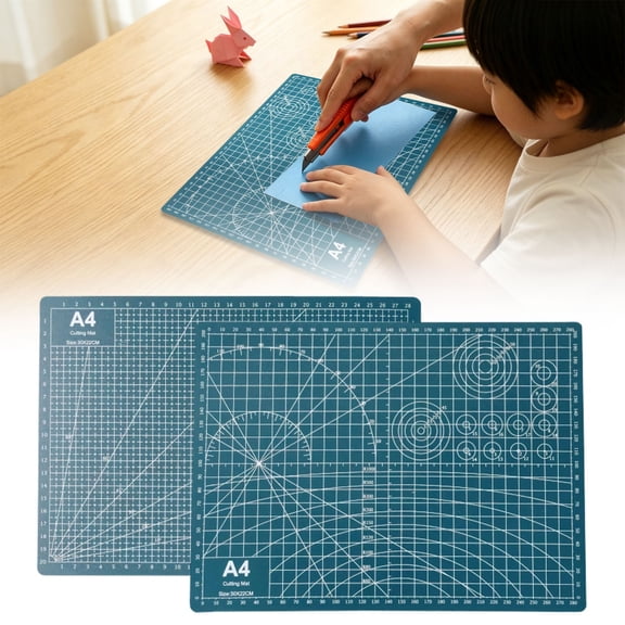 A4 Cutting Mat 1.2mm PVC Double-Sided Grid Cutting Board – Durable Self-Healing Craft Mat for Sewing, Quilting, Paper Cutting, Model Making, Scrapbooking & DIY Projects, BA