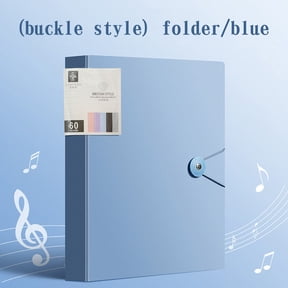 A4 Data Book 60 Pages - Music Score Folder, Certificate Collection Binder, Test Paper Storage Book with Clear Insert Sleeves - Transparent Plastic Sheet Protectors for Home Office School Document Org