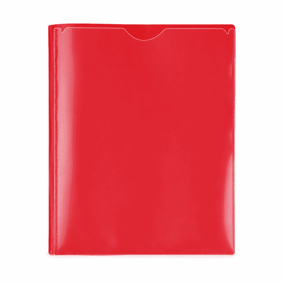A4 Document Folder with Metal Clip and Dual Pockets for Office File Organization