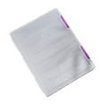 thumbnail image 1 of A4 Document Storage Box, Clear Plastic File Case with Secure Closure, Stackable Paper Organizer for Office Documents, Important Records, Home File Organization, 1 of 3