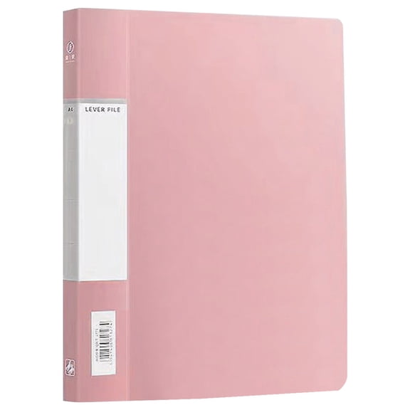 A4 Double Clip File Folder, Plastic Lever Arch Document Holder, Office Paper Organizer, Snap Closure File Storage Binder, Sturdy Document Folder for Business Files, Office Work Filing