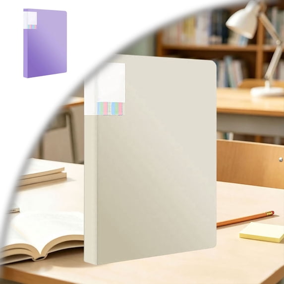 A4 Double Strong Clips File Folder Report Cover, Punchless Binder, Clamp Binder Without Rings Office Project Folder, Documents File Folder, for Letter Size or A4 Size