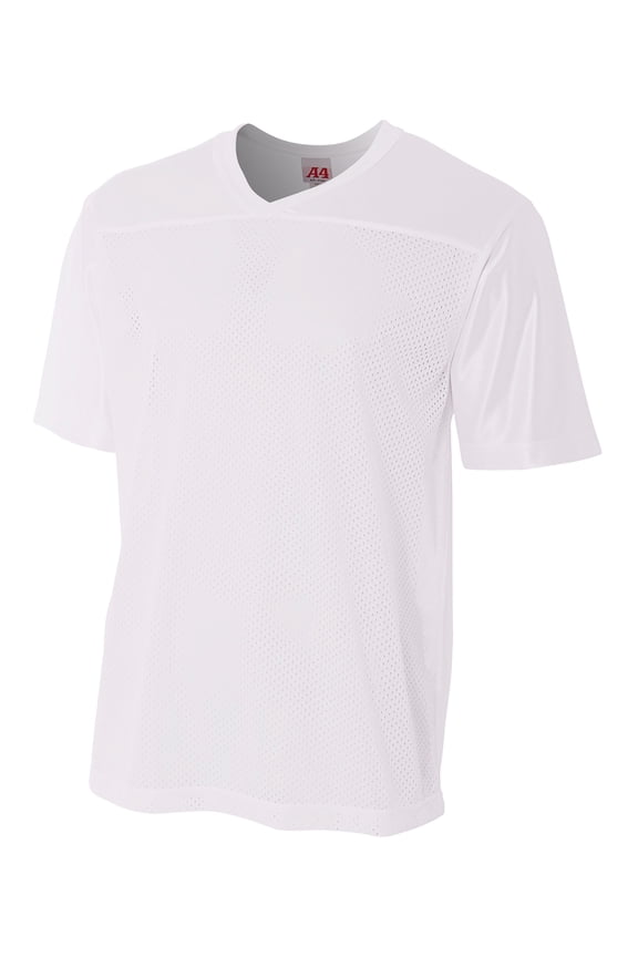 Drop Ship Men's Tricot Mesh With A Dazzle Cowl Fan Jersey - N4212