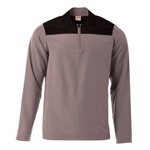 A4 Element Quarter Zip Jacket For Men in Graphite/Black | N4014