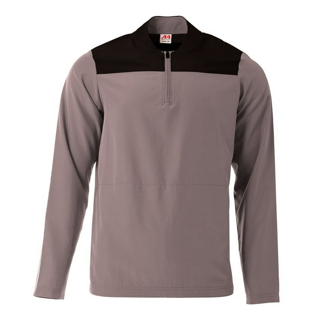A4 Element Quarter Zip Jacket For Men in Graphite/Black | N4014