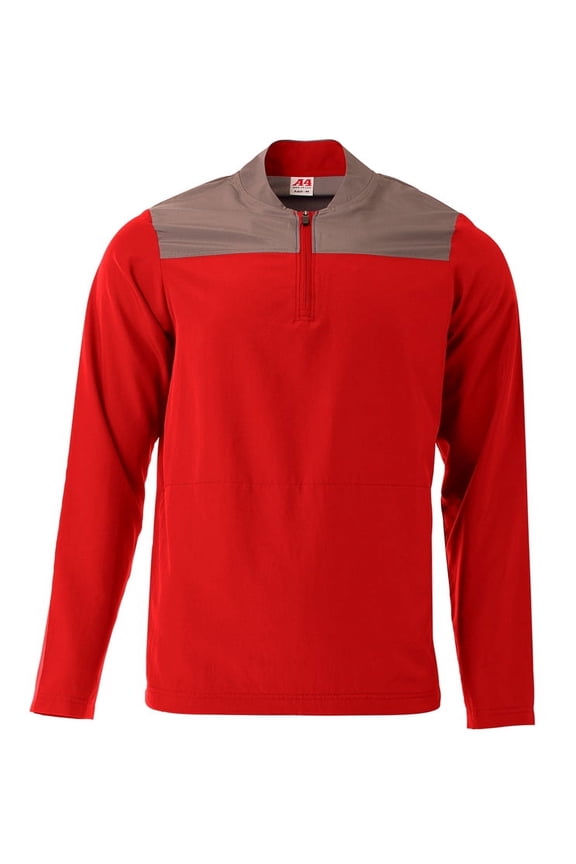 Element Quarter Zip Jacket For Men in Scarlet/Graphite | N4014