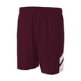 thumbnail image 1 of A4 N5178 Mens Fast Break Short - Maroon White - 3XL, 1 of 2