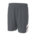 thumbnail image 1 of A4 N5178 Mens Fast Break Short - Graphite/White - 2XL, 1 of 2