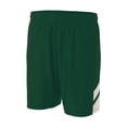 thumbnail image 1 of A4 N5178 Mens Fast Break Short - Forest/White - 3XL, 1 of 2