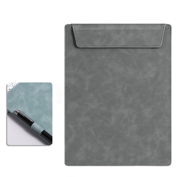 A4 Faux Leather Envelope Document Folder with Pen Holder, Slim PU Leather File Organizer, Business Portfolio, Durable Case for Papers, Notebooks, Office Work, Meetings and Daily Organization