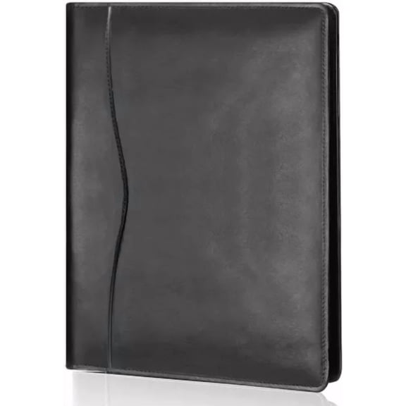 A4 Faux Leather Portfolio Folder Business Organizer Padfolio For Documents