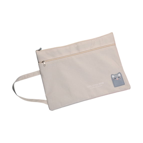 A4 File Bag, Document Organizer with Zipper and Handle, Waterproof File Folder for School Office, Oxford Cloth Document Holder for Papers Storage
