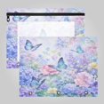 A4 File Binder 2Pack Pouch Pencil Work & Study File Pouch Delicate Blue ...