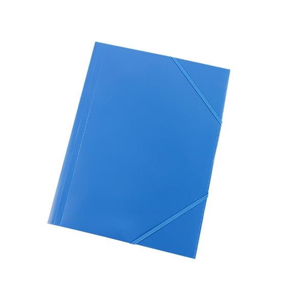 A4 File Folder with Elastic Bands and Flaps,Storage Folders for Office and Home Paper Documents Sorting,Washable and Sturdy,Blue