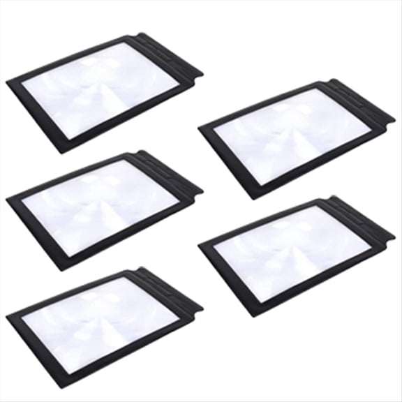 A4 Flat Magnifying Glass for Elderly Reading PVC Flat Full Page Magnifying Glass