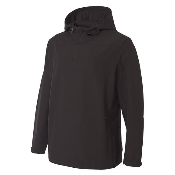 A4 Force 1/4 Zip Windbreaker For Men in Black | N4263