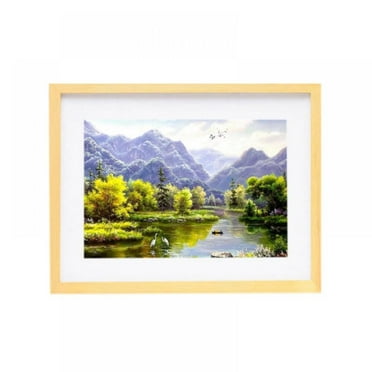 A4 Frame Solid Wood Wall Mounting Home Decor (No Picture)