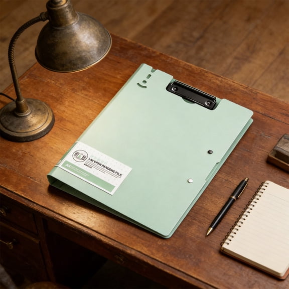 A4 Heavy-Duty Clipboard Folder, 360° Rotating Binder Clip File Organizer for Office School Documents