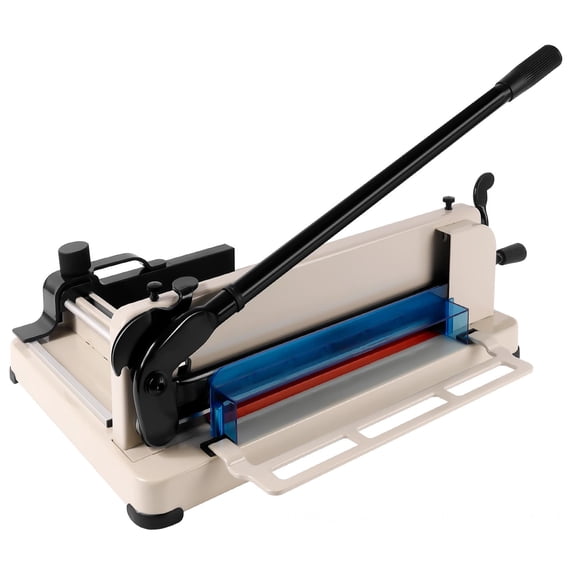 A4 Heavy Duty Guillotine Paper Cutter, 12 Inch 400 Sheet Capacity, HSS Anti-Rust Blade for Cardstock, PVC, Leather, Non-Woven Fabric