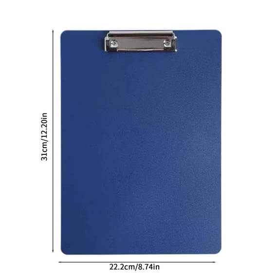 A4 Heavy Duty Plastic Clipboard with Strong Metal Clip, Holds 120 Sheets for Office, Business Meetings & Daily Professional Document Management